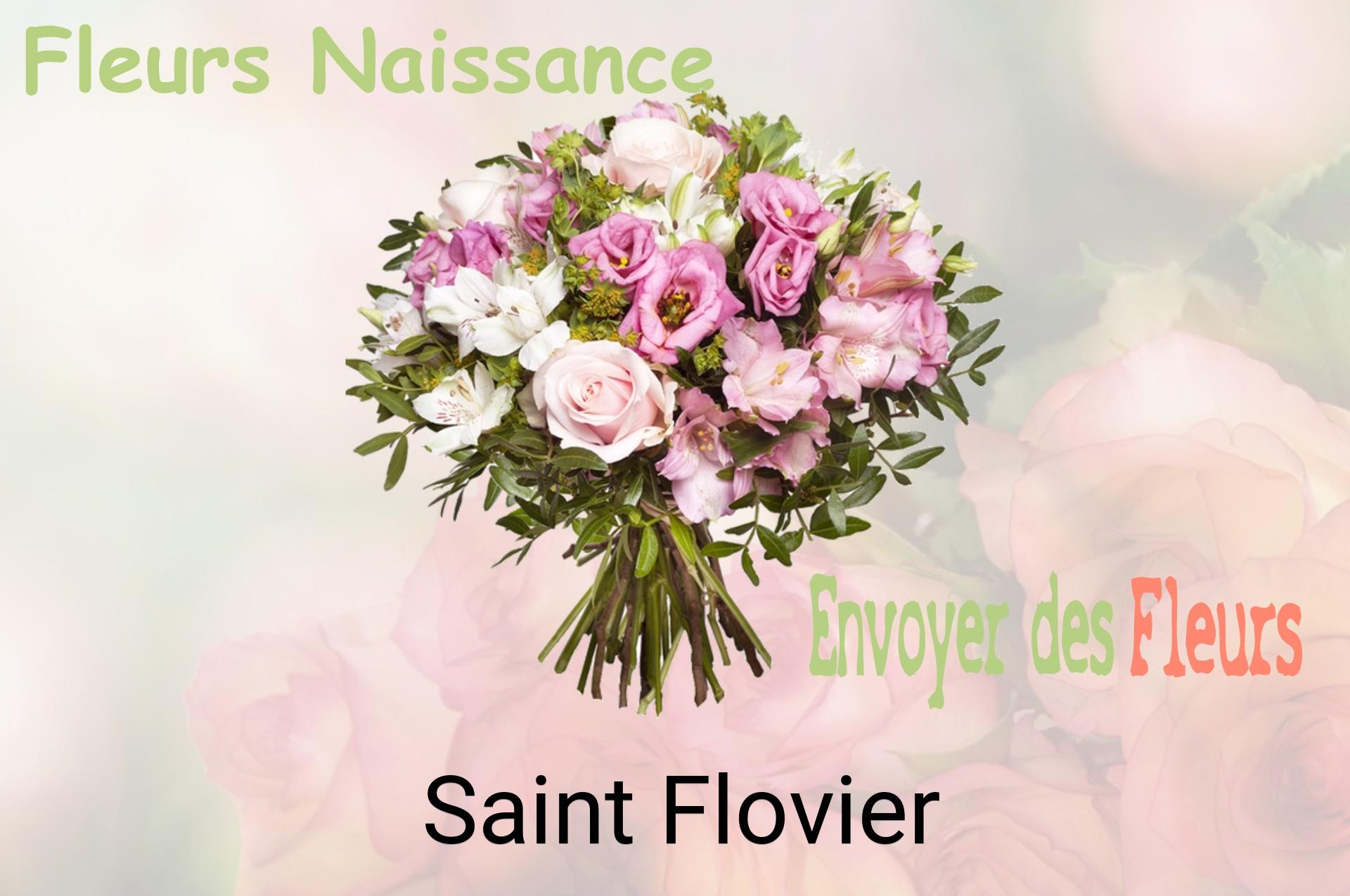 Bouquet de fleurs de naissance livré à Saint-Flovier